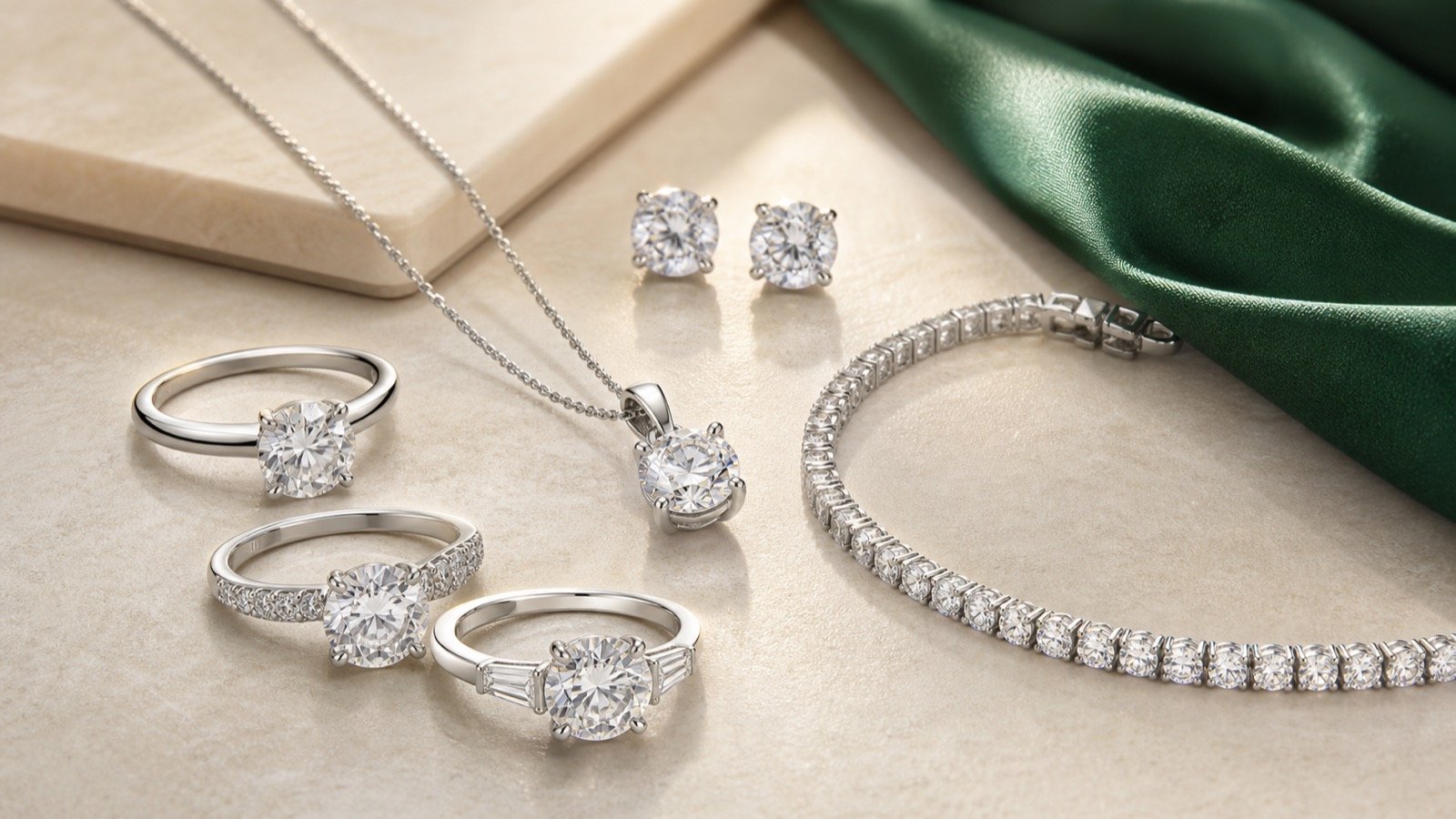 Rodio o baño dorado para joyería de moissanita en plata 925