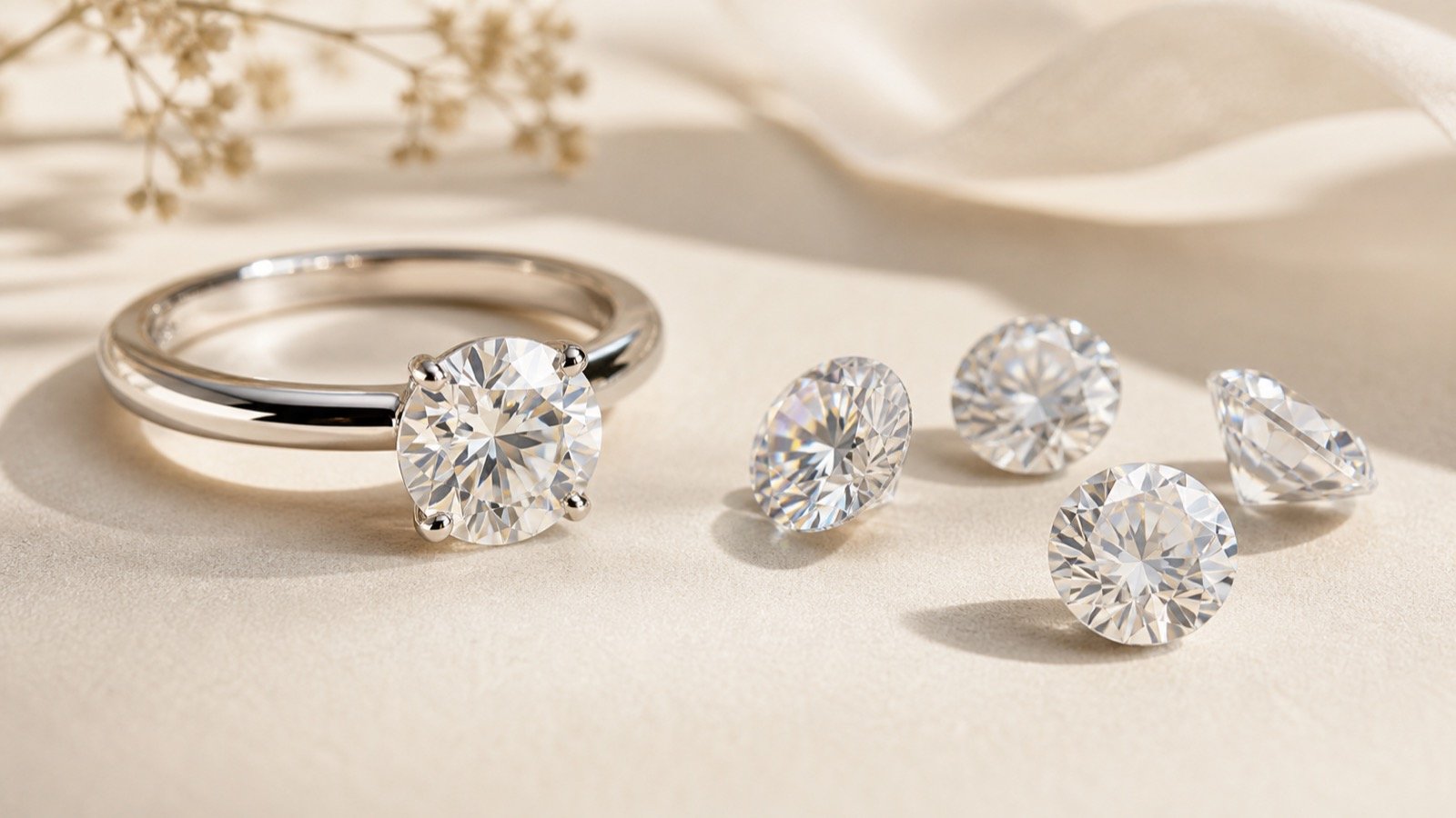 Estilos de joyería de moissanita en plata 925 para compradores mayoristas en Brasil