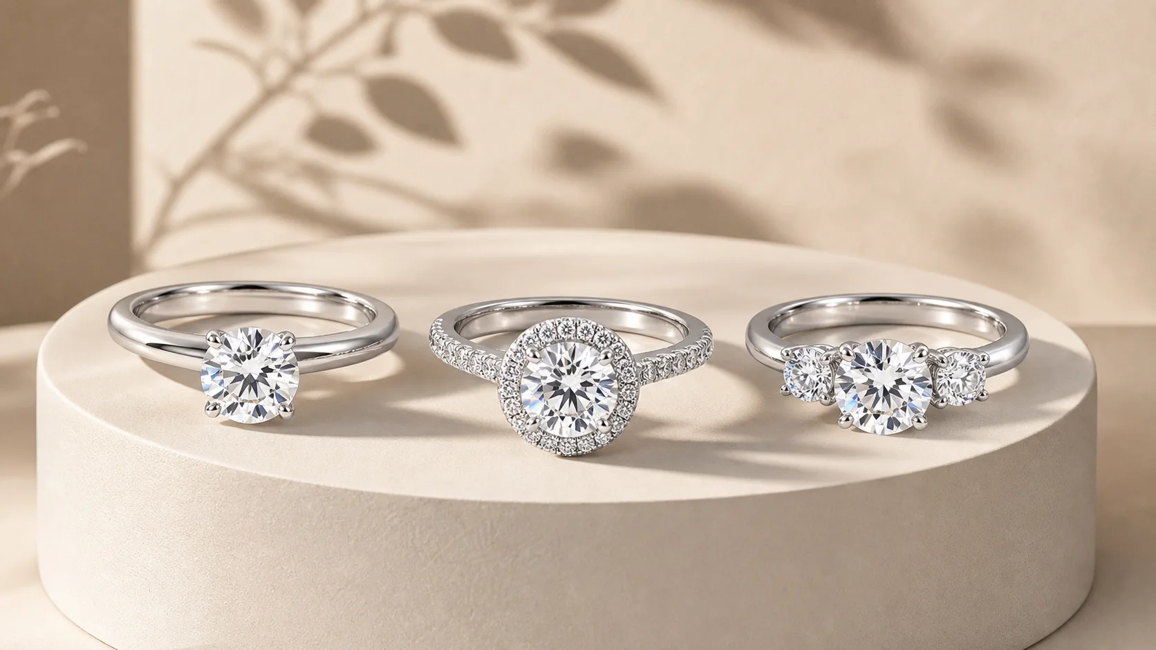 Curated 925 silver moissanite rings and earrings for a wholesale starter collection