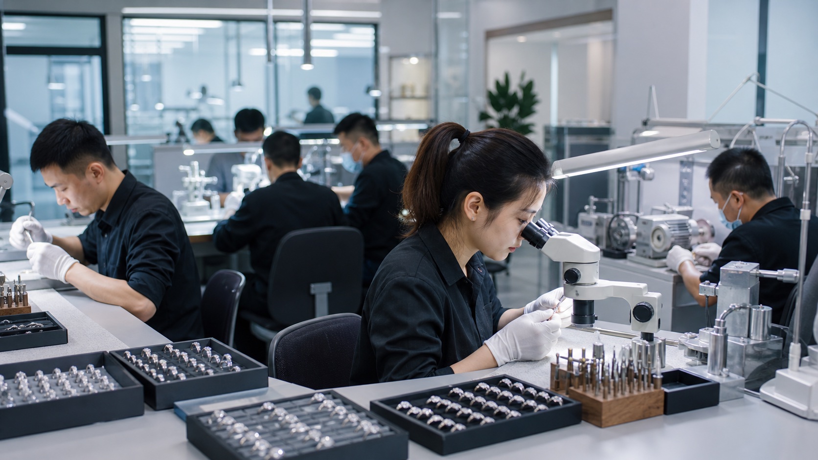 Workshop QC - Astra Mois moissanite jewelry factory