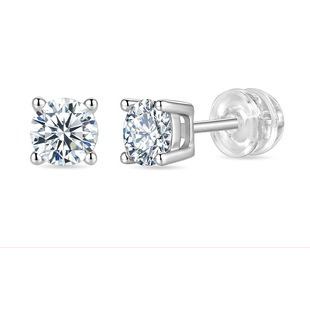 Moissanite hoop earrings - AME-2026-003