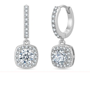 Slim pave hoop earrings - AME-2026-013