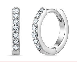 Elegant moissanite leverback earrings - AME-2026-014