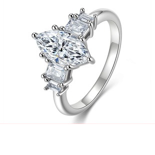 Tennis style moissanite ring - AMR-2026-042