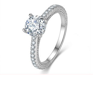 Bezel set moissanite ring - AMR-2026-046