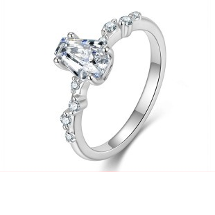 Vintage halo moissanite ring - AMR-2026-054