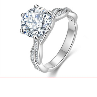 Bezel set moissanite ring - AMR-2026-066