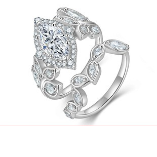 Cushion moissanite statement ring - AMR-2026-071