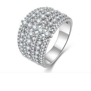Vintage halo moissanite ring - AMR-2026-074