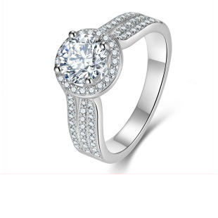 Open band moissanite ring - AMR-2026-080