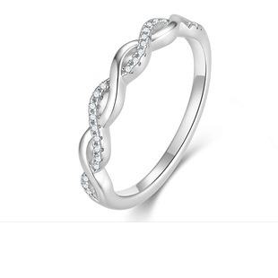 Stackable moissanite band ring - AMR-2026-081