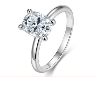 Floral halo moissanite ring - AMR-2026-084