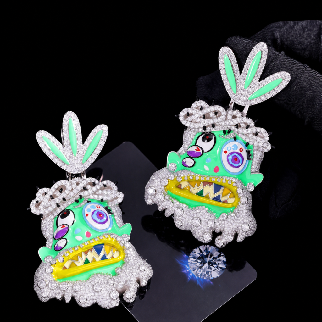 Product image: Colorful Art Character Pavé Pendant