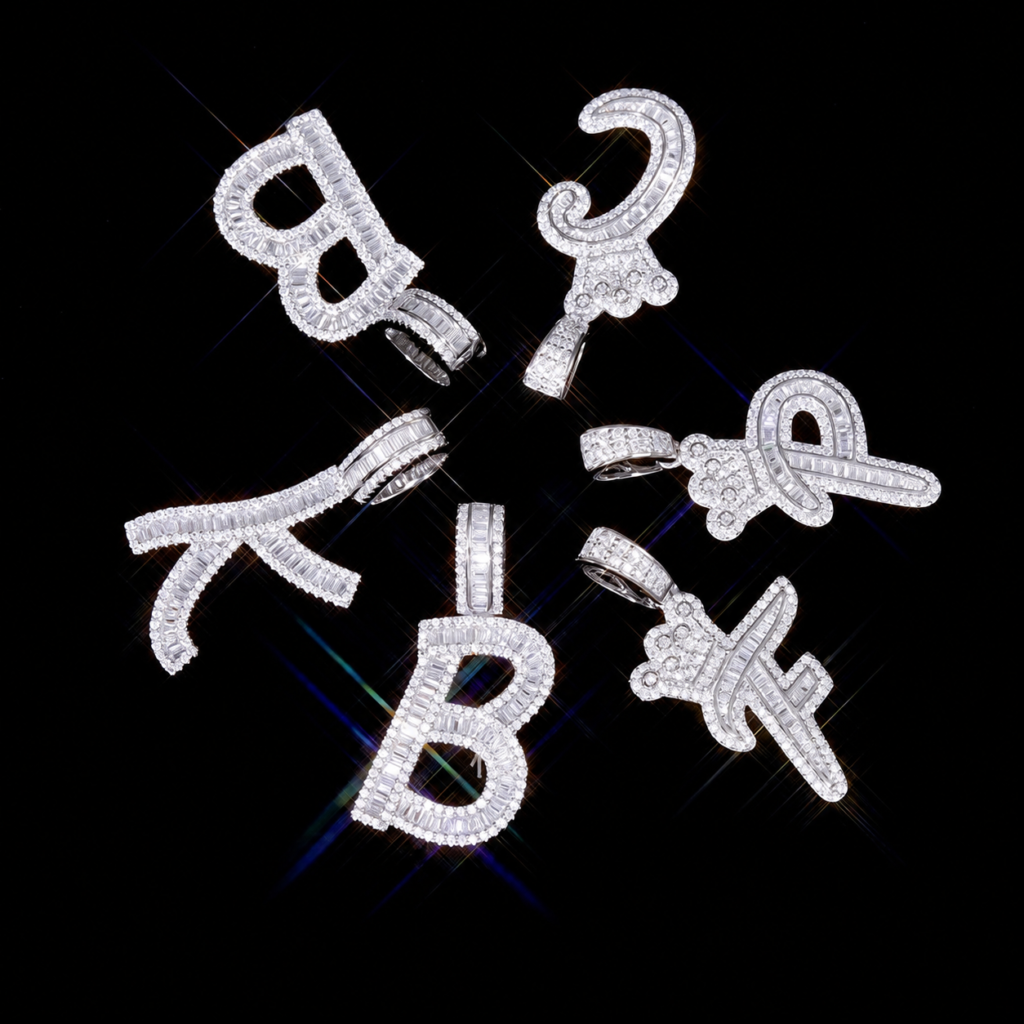 Product image: Custom Letter Moissanite Pendant Collection