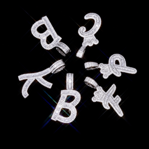 Custom Letter Moissanite Pendant Collection