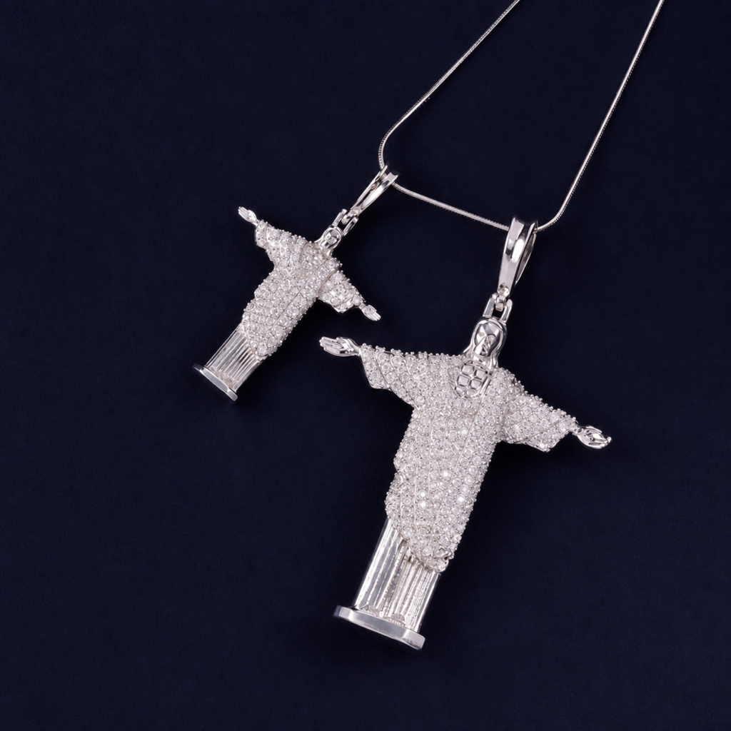 Product image: Christ the Redeemer Moissanite Pendant