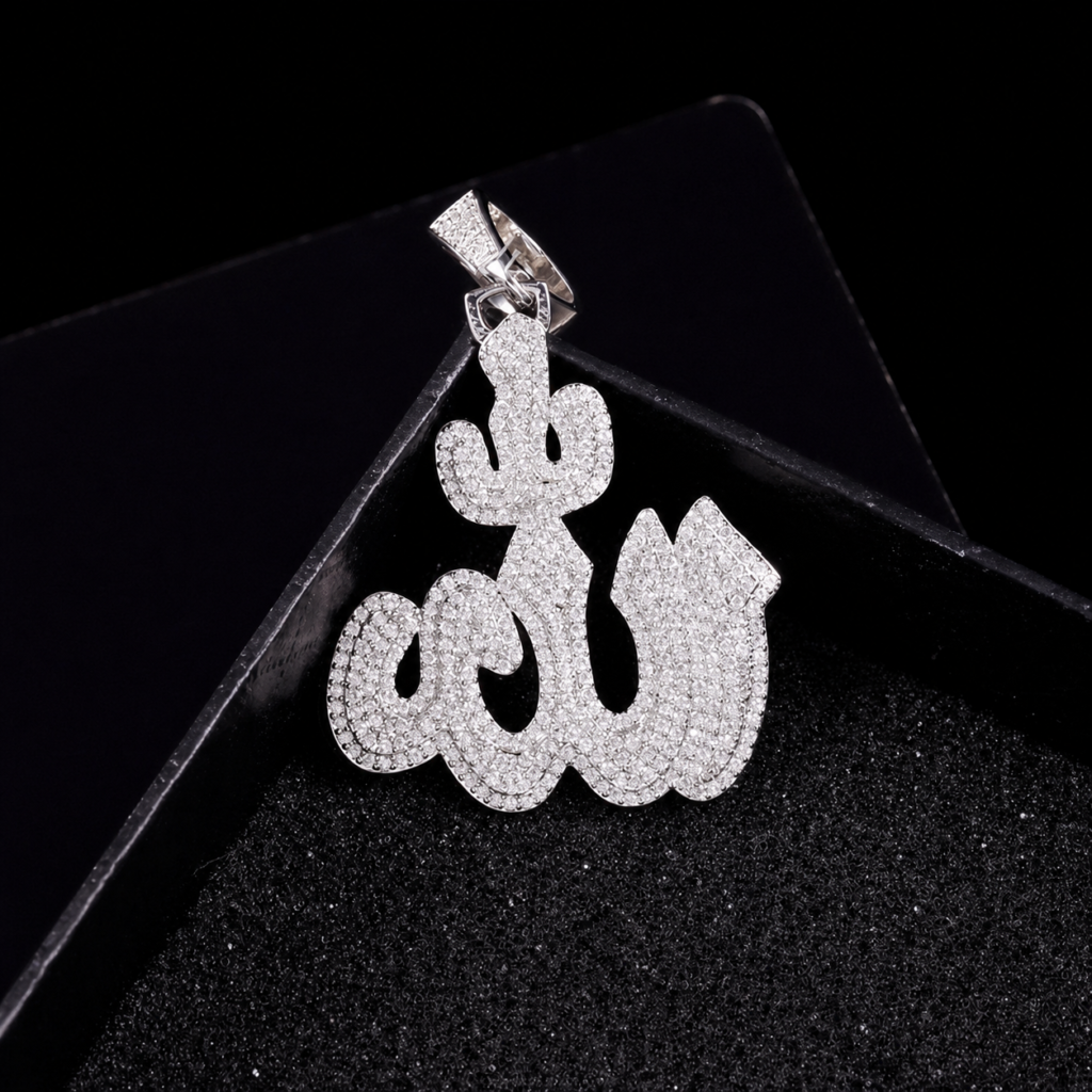 Product image: Arabic Calligraphy Moissanite Pendant