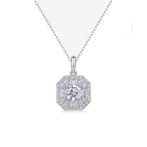 Custom Moissanite Necklace Design NK-053