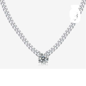 Custom Moissanite Necklace Design NK-056